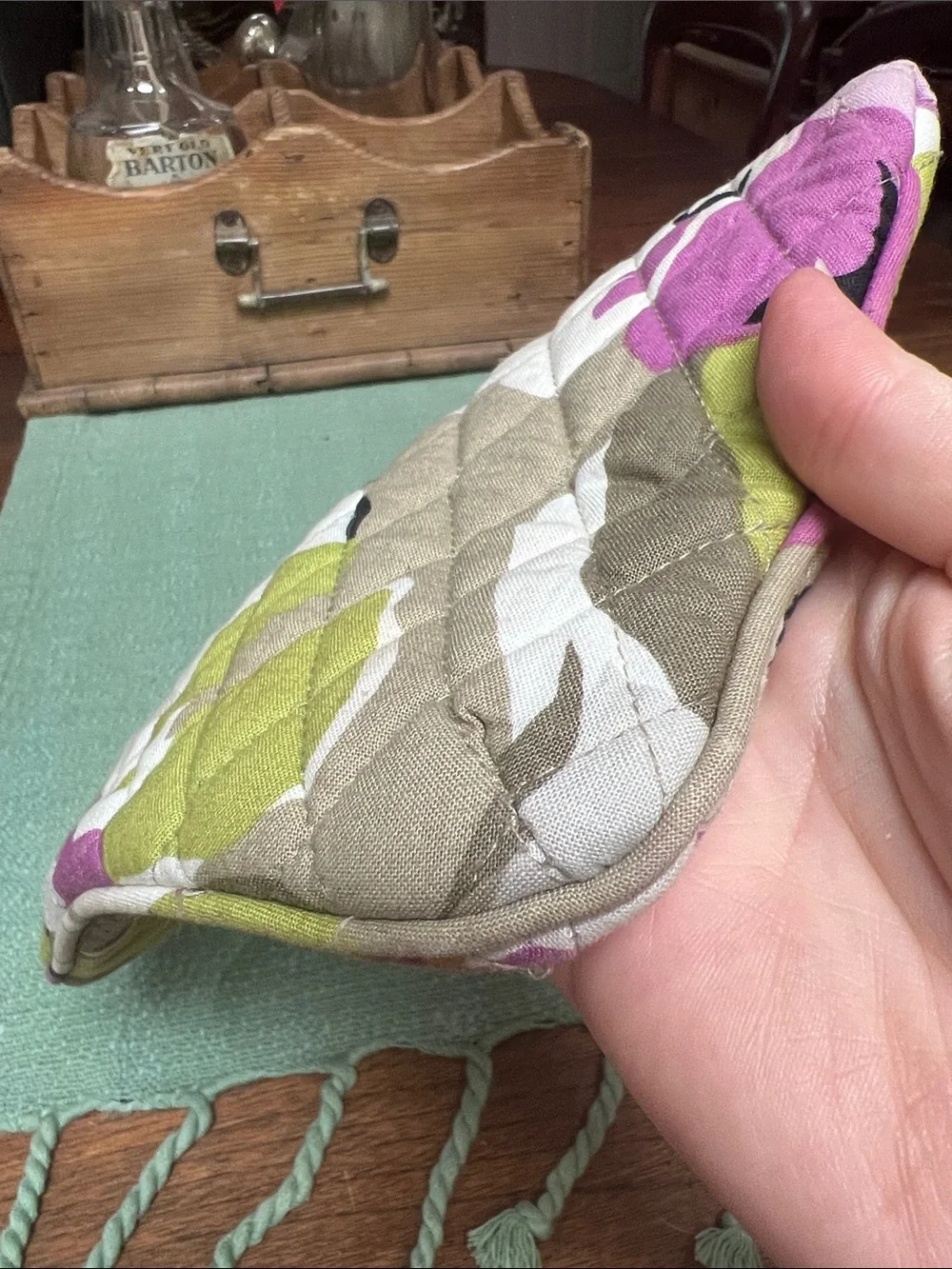 Vera Bradley quilted cosmetic